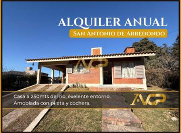 Casa · 95m² · 3 Ambientes · 1 Cochera · Casa en Alquiler Anual San Antonio de Arredondo