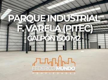 Bodega-Galpón · 1500m² · Galpon/deposito a Estrenar en Alquiler Parque Industrial Varela Pitec