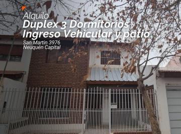Casa · 156m² · 5 Ambientes · 1 Cochera · Alquilo Casa 3 Dorm. - Garaje - Patio con Parrilla - San Martin - Neuquèn Capital