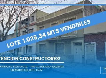 Terreno · 174m² · Lote en Venta – Concordia 4421 – Villa Devoto