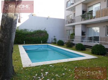 Departamento · 56m² · 2 Ambientes · 1 Cochera · Departamento en Alquiler con Balcon, Parrilla, Cochera y Piscina