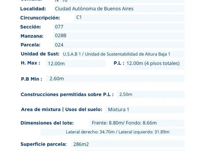 Terreno · 260m²