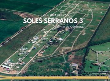 Terreno · 438m² · Lote 438 m² en Soles Serranos 3