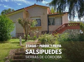 Casa · 225m² · 4 Ambientes · 1 Cochera · Hermosa Propiedad en Salsipuedes - 4 Dorm + Pileta y Parque