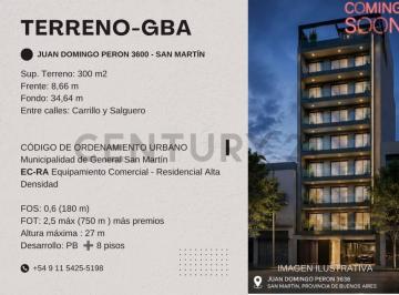 Terreno · 113m² · 3 Ambientes · 2 Cocheras · Terreno en Venta en Av Juan Domingo Peron 3636 San Martin Permuta