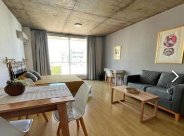 Departamento · 26m² · 1 Ambiente · Departamento Monoambiente Amoblado con Balcón, Parrilla, Pileta y Laundry en Villa Crespo