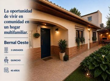 Casa · 180m² · 4 Ambientes · 2 Cocheras · Venta Casa 6 Ambientes Multifamiliar Bernal