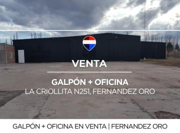 Bodega-Galpón · 560m² · Venta Galpón y Oficina en Fernandez Oro