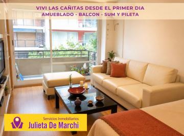 Departamento de 1 ambiente, Palermo · Viví en Las Cañitas | Monoambiente Amueblado con Balcón, Pileta y Sum