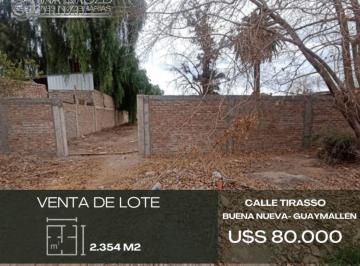 Terreno , Buena Nueva · Terreno / Lote en Venta de 2354 m² Ubicado en Buena Nueva