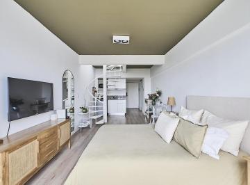 Departamento · 63m² · 1 Ambiente · 1 Cochera · Departamento Monoambiente Duplex Luminoso con Terraza Balcon Cochera y Amenities en Palermo