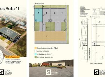 Bodega-Galpón · 250m² · 1 Ambiente · 10 Cocheras · Galpón a Estrenar R11