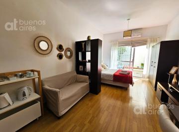 Departamento · 30m² · 1 Ambiente · Monoambiente con Patio y Amenities en Almagro en Alquiler Temporario