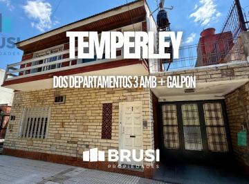 Casa · 100m² · 6 Ambientes · 2 Cocheras · Dos Departamentos con Galpon en Venta en Temperley