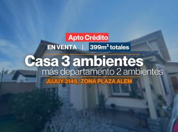Casa Venta 399m² de 3 ambientes · Gran Casa en Lote Propio en Venta en Zona Plaza Alem