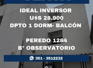 Departamento de 3 ambientes, Córdoba · Oportunidad de Inversion B° Observatorio