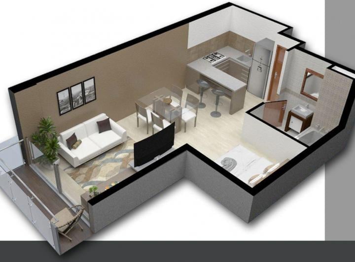 Departamento · 38m² · 1 Ambiente