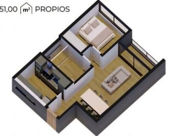 Departamento · 48m² · 2 Ambientes · Venta Dpto. 1 Dormitorio en Pozo Sobre Olaechea