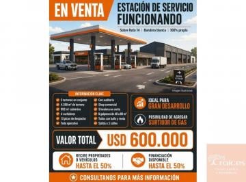 Casa de 11 ambientes, Villa Icho Cruz · Estación de Servicio en Ruta 14 + Renta Galpones Locales Shop y Mas