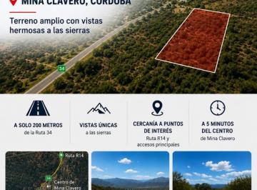 Terreno , Mina Clavero · Vendo Oportunidad 20.000 Dol. 8.000 m²