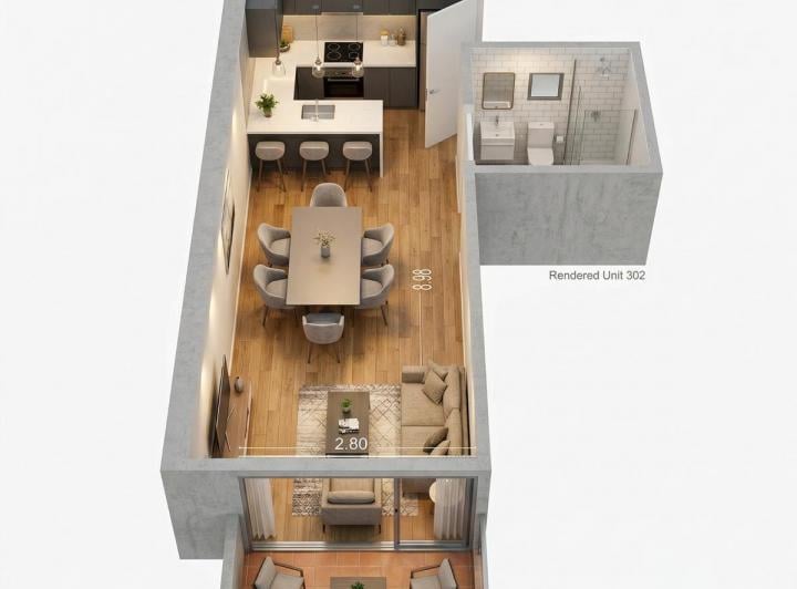 Departamento · 33m² · 1 Ambiente