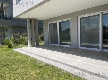 Departamento · 53m² · 2 Ambientes · 1 Cochera · Venta Departamento 2 Amb Planta Baja con Jardín en Pilará La Calesa