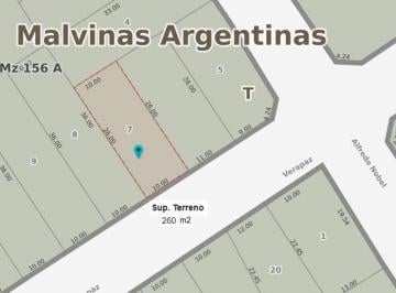 Terreno · 260m² · Venta Lote Tortuguitas