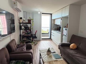 Departamento · 27m² · 1 Ambiente · Venta de Apartamento Monoambiente, con Terraza, Vista Al Mar. Zona Parque Rodó