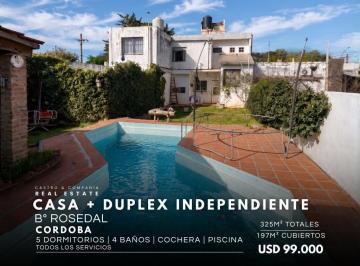 Casa · 197m² · 10 Ambientes · 1 Cochera · Casa de 3 Dorm. con Dúplex Independiente en Venta – Barrio Rosedal, Cordoba Capital