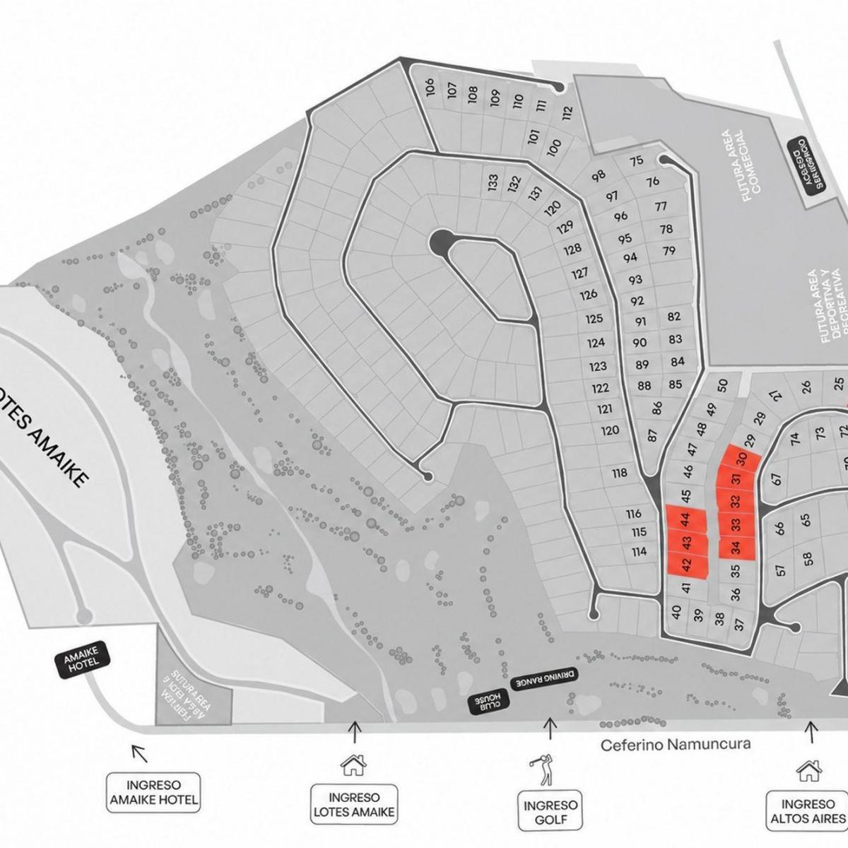 Lote Nº23 en Barrio Don Bosco, 1805m² en Country Altos Aires