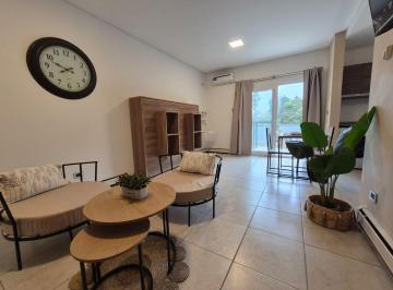 Departamento · 35m² · 1 Ambiente · 1 Cochera · Alquiler Temporal Monoambiente con Parrilla Pilar