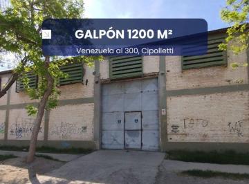 Bodega-Galpón · 1200m² · Alquiler de Galpón, Venezuela Al 300, Cipolletti.