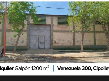 Bodega-Galpón · 1200m² · Alquiler de Galpón, Venezuela Al 300, Cipolletti.