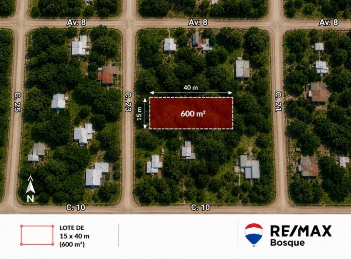 Terreno · 600m²