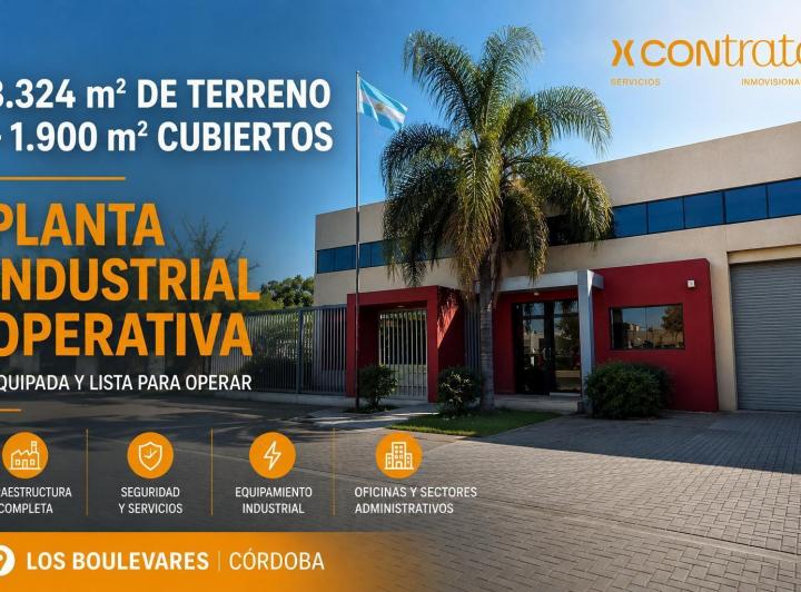 Bodega-Galpón · 1880m² · 17 Ambientes · 15 Cocheras