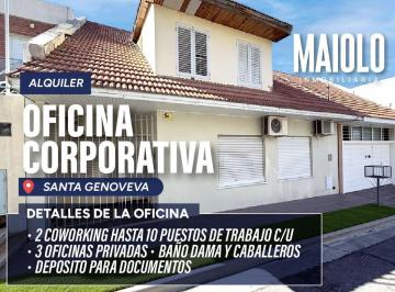 Oficina comercial · 200m² · 6 Ambientes · Casa Oficina en Alquiler en Santa Genoveva