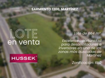 Terreno · 664m² · Excelente Lote/terreno de 664 m² Ubicado en Martínez, de Av del Libertador Al Río