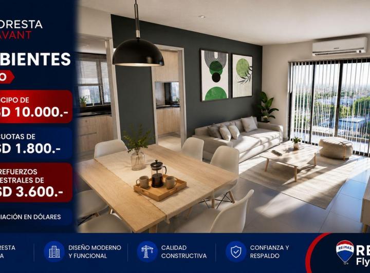Departamento · 48m² · 3 Ambientes