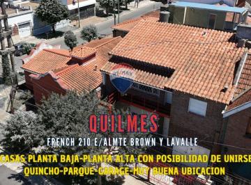 Casa · 168m² · 4 Ambientes · 1 Cochera · Venta Casas 4 Amb. Quilmes 2 Plantas Garage Parque