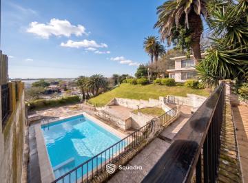 Casa · 470m² · 10 Ambientes · 2 Cocheras · Venta - Casa Sobre La Barranca de 3 Dorm., Piscina, Jardín y Cochera - Alberdi, Rosario.