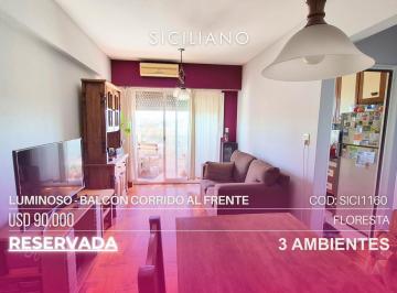 Departamento · 49m² · 3 Ambientes · Departamento en Floresta