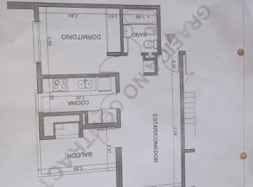 Departamento de 2 ambientes, Rosario · Alquilo Departamento un Dormitorio y Cochera