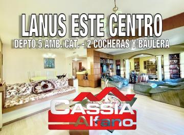 Departamento · 175m² · 5 Ambientes · 3 Cocheras · Departamento 5 Ambientes Al Frente Cat. 2 Cocheras y Baulera 204 m²