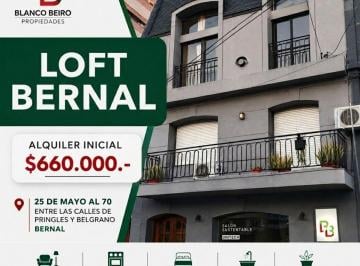 Departamento de 1 ambiente, Quilmes · Alquiler Loft Bernal Centro 25 de Mayo 72