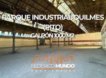 Bodega-Galpón · 1000m² · Galpon/deposito en Alquiler Parque Industrial Quilmes