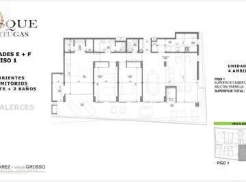 Departamento · 115m² · 4 Ambientes · Venta en Pozo con Financiación | Departamento 4 Ambientes con Terraza| Bosque Tortugas