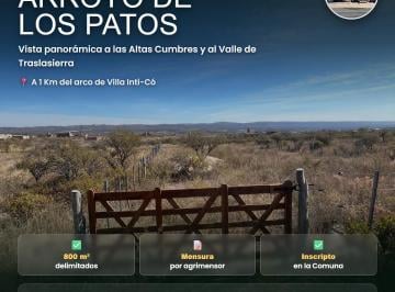 Terreno , Arroyo de los Patos · Dueño Vende Lote en Arroyo de Los Patos