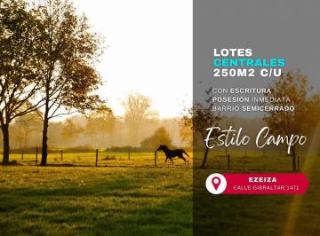 Terreno · 250m² · Venta Lotes en Bº Semicerrado C/escritura Canning