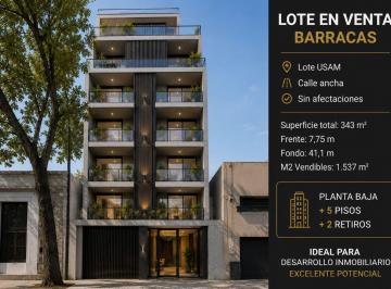 Terreno · 343m² · Venta de Lote en Barracas, Caba. Oportunidad