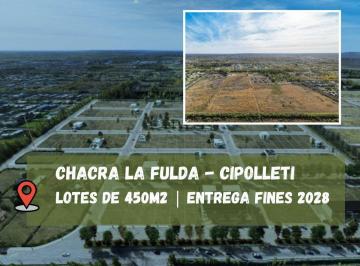 Terreno · 450m² · Lote en Venta, Chacras de Fulda, Loteo Residencial